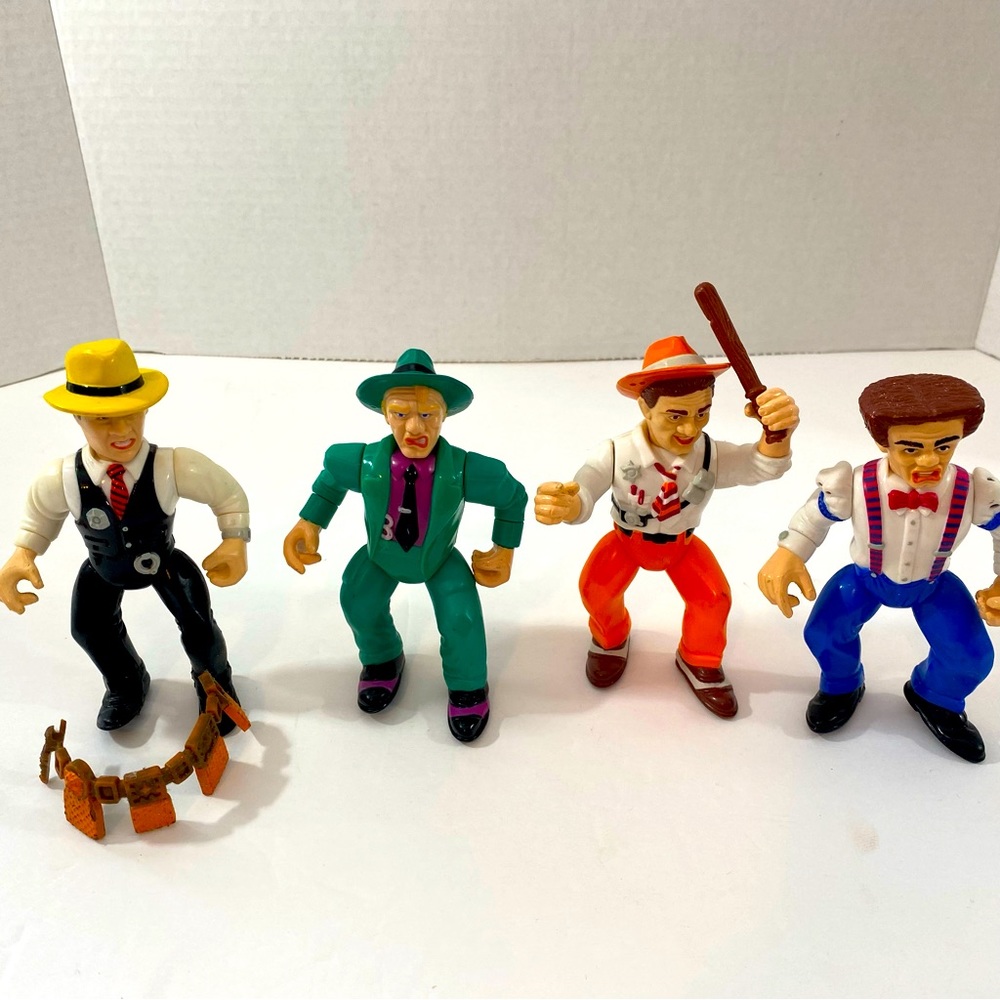 Dick Tracy action figures set of 4 -1990s playmates figures